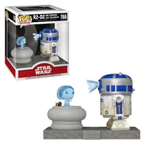 Funko Pop Star Wars S9 *Deluxe* R2-D2 And Princess Leia Hologram 766
