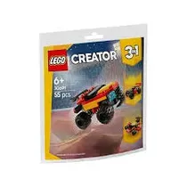 Lego Bloques Mini Camioneta Monstruo Con Detalles En El Producto 4+ Multicolor
