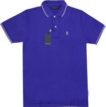 Outlet Camiseta Polo Psycho Bunny B6K136B200 Masculina - Royal Blue