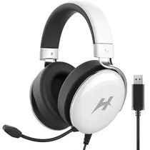 Headset Gaming Haylou Hexstorm G1 HDG01 7.1 com USB para PC/ PS4/ PS5/ Nintendo Switch - Branco/ Preto