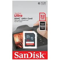 Cartão de Memória Sandisk 32GB Ultra 100MBS
