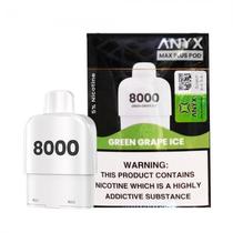 Cartucho de Substituicao Anyx Max Plus Refill 8000 Puffs Green Grape Ice