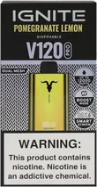 Vape Descartável Ignite V120 Pro Pomegranate Lemon 12000 Puffs Dual Mesh Gold