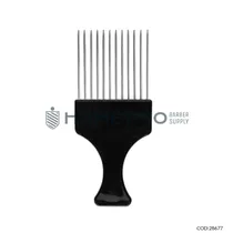 Peine Afro Metal Negro Cod 6331