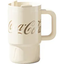 Caneca Térmica Nonoo Coca-Cola NS800B1 com Canudo - Branco 800ML