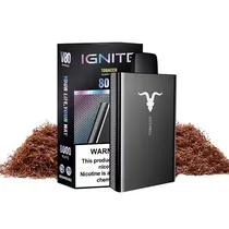 Ignite Vaper Desechable V80 Black 8000PUFFS Tobaco