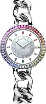 Relógio Feminino Ciga Design D022-SIRB-3SS Sparkle Collection Rainbow Bezel Quartz Watch