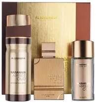 Kit Perfume Al Haramain Amber Oud Gold Extreme Edp 75ML+30ML+Desodorante 200ML