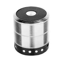 Caixa de Som Portátil Bluetooth WS-887 Mini - Prata