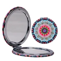 Espelho de Maquiagem Compacto - Designs Mandalas