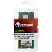 Memória Ram para Notebook 4GB Keepdata KD16LS11/4G DDR3L de 1600MHZ  Memória Ram...
