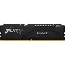 Memória Ram DDR5 Kingston Fury Beast 6400 MHZ 16 GB - Preto (KF564C32BBE-16)