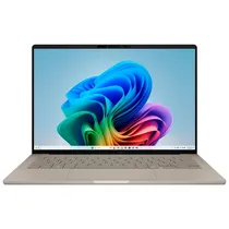 Notebook Asus Zenbook A14 UX3407QA-X1P512, Snapdragon X Plus X1P 42 100 3.20GHZ (5.40GHZ), Qualcomm Hexagon Npu 45TOPS, 16GB Ram, 512GB SSD, Tela 14" Wuxga (1920 X 1200) Oled, Windows 11 Home Copilot+ PC, Inglês, Zabriskie Beige