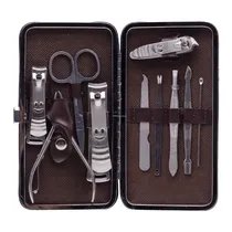 Kit de Manicure / Pedicure Best Quality FR-2301 com 10 Peças - Color Mix