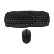 Kit Teclado e Mouse Sem Fio para Desktop Nativa NS-805 - Português - Preto