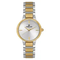 Relogio Analogico Feminino Daniel Klein DK.1.14100-5 Premium Lady / Pulseira de Aço Inoxidável - Prata/Gold