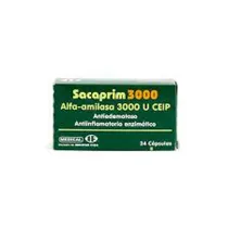 Sacaprim 3000 Alfa-Amilasa 3000 U Ceip com 24 Cápsulas