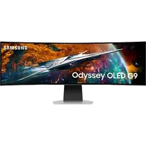 Monitor Gamer Curvo Smart Samsung Odyssey G9 LS49CG932SN Oled 49" DQHD 240 HZ / 0.03 MS - Silver