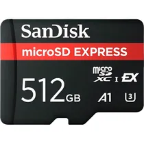 Memória Micro SD Sandisk Express 880-650 MB/s U3 A1 512 GB (SDSQXFN-512G-GN4NN)