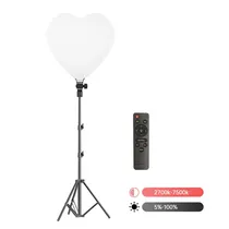 LED Iluminador Coração Luo LU-585 / 13" / com Tripe + Controle