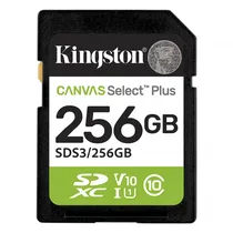 Cartão de Memória Micro SD Kingston Canvas Select Plus 256GB 100MBS - SDCS3/256GB
