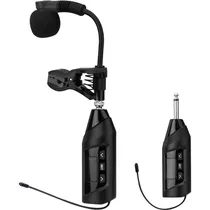Microfone BLG BL-15 para Instrumento de Sopro Sem Fio Uhf - Preto 2 Peças