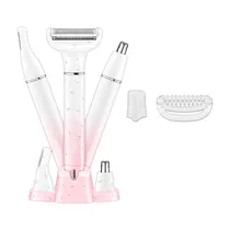 Depilador Elétrico VGR V-611 - 5W - Recarregável - Branco e Rosa