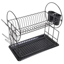 Escorredor Louças Metal 2 Níveis c/Bandeja 51X23.5X36.5CM