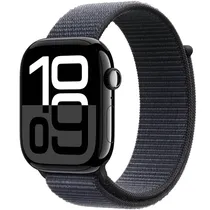 Apple Watch S10 Caixa de Alumínio Em Jet Preto e Pulseira Loop Esportiva Preto 46 MM s/L MWWR3LW/A