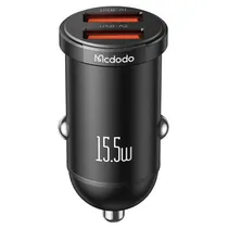 Mcdodo Cargador Vehicular CC-2950 15.5W Dual USB-A Black