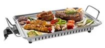 Chapa Elétrica Grill Mondial Table 4COOK Inox Chef TC-04 31.5X61 220V