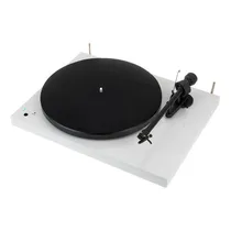 Toca Disco Pro-Ject Turntable Debut Carbon Evo Satin White 2M Red