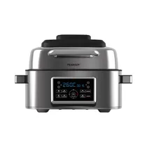 Freidora Air Fryer Con Grill Peabody PE-AFG01IX 6L 1600W 220V Plata