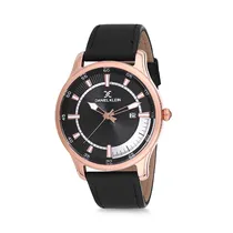 Relógio Analógico Masculino Daniel Klein Premium DK12232-2 - Preto e Rosa Ouro
