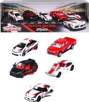 Majorette Vehiculos Set Toyota Racing de Regalo de 5 Piezas Plastico/Metal Multicolor