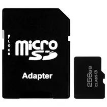 Cartão de Memória Micro SD de 256GB Class 3 - Preto  Cartão de M...