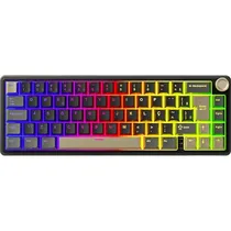 Teclado Royal Mecanico R65 RGB s/f Phantom Switch Chartreu Portugues