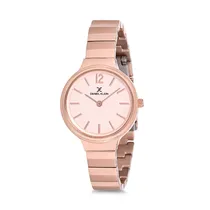 Relógio Analógico Feminino Daniel Klein Fiord DK12062-2 - Rosa Ouro