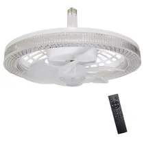 Ventilador Sate A-F2704 Techo c/Luz 34W 330MM Cristal Blanco