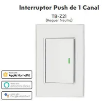 Zigbee Zemismart Esp Push 1 Int. 100022 TB-Z21 Zigbee Zemismart Esp Push 1 Int. 100022 TB-Z21