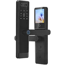 Fechadura Digital Satellite SL-84M Smart Door Lock 3D Face Preto