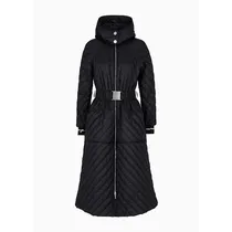 Chaqueta Larga Aislante Femenino Armani Exchange Regular Fit Black