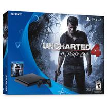 Capa para Caixa PS4 Slim 500GB c/Uncharted 4