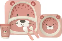 Kit Refeição Em Bambu Onca Buba - 16227