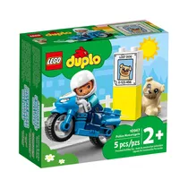 Juguete de Construcción Lego Duplo Police Motorcycle 10967 5 Piezas