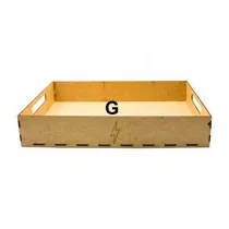 Caixa de MDF para Montar Cesta Tamanho G 40X30X7 CM