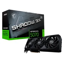 Placa de Video MSI Shadow 3X Oc 12GB Nvidia Geforce RTX5070 GDDR7 912-V532-008 G5070-12S3C 192BITS 2557MHZ, 1XHDMI, 3XDISPLAYPORT