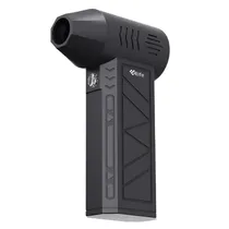 Mini Soprador de Ar Elétrico Sem Fio 4LIFE FL2390 Super Fan / 110.000 RPM / Lanterna / Recarregavel - Preto
