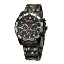 Relógio Analógico Masculino Sergio Tacchini ST.1.10026-5 Pulseira de Aço Inoxidável - Preto