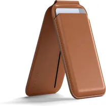Satechi Capa ST-VLWM Magnetic Wallet Stand Cuero Magsafe Marron